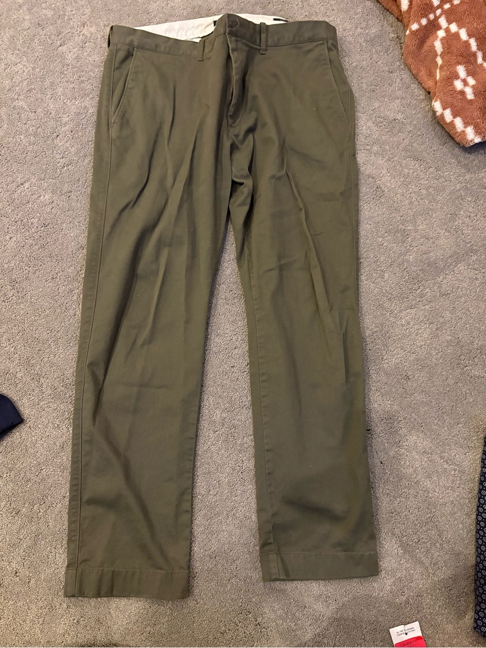 J. Crew Olive Green Chinos - Straight Leg 36x30